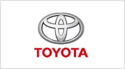 A toyota logo is shown on top of the word 